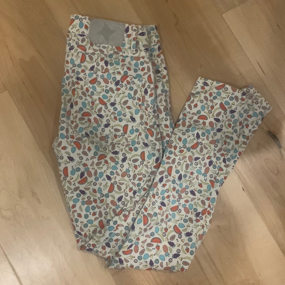 BCBGeneration Cream Combo Fruit skinny pants
